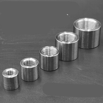 304316l不锈钢单头内丝管箍加厚焊接管内丝扣半牙接头美制npt1寸半112