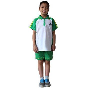 学子言广州番禺小学校服新款棉短袖长袖教育短裤夏长裤学校校服定制