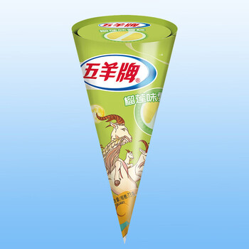 康创优品芬氏五羊甜筒香芋雪糕脆皮冰淇淋五羊牌冰激凌脆筒 五羊筒