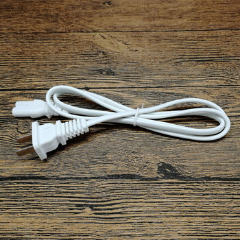 暖手宝电源线热水袋充电线电暖宝8字充电器两二2孔插头 充电线(白色