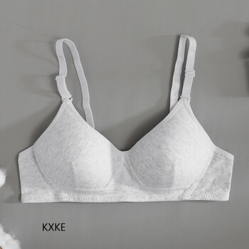 带有后扣子的内衣女学生高中扣子背扣后边排扣无钢圈定型胸罩少女小胸