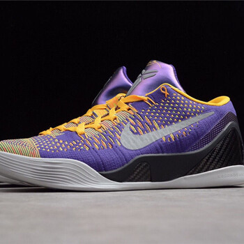 联名aj男女鞋莆田纯元99湖人王朝紫黄低帮实战篮球鞋630487-500紫黄