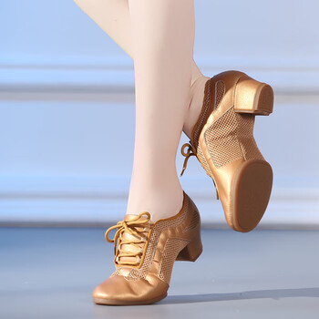 mppmck专业拉丁舞鞋成年女士中跟教师鞋软底交谊舞舞蹈鞋广场跳舞鞋