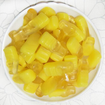 减10】5斤装橡皮糖散装口味qq糖果汁糖儿童零食可乐虫彩色软糖 柠檬瓶