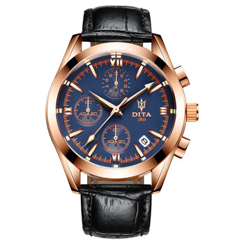 迪塔手表男珠佩丽自动机械手表国潮男士石英瑞士法国小众镂空学生表