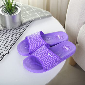 夏季居家防滑男拖浴室凉拖情侣室内外男士一字拖鞋女 3333-29女士紫色