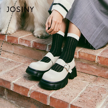 卓诗尼2024春季新款法式玛丽珍鞋女日系jk制服配裙子厚底防滑小皮鞋单