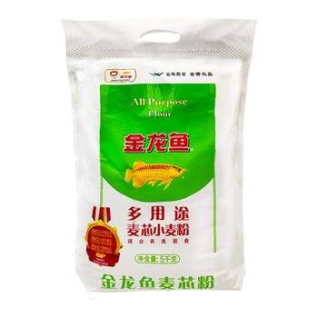 金龙鱼麦芯粉5kg无纺布袋装面粉多用途麦芯 小麦粉10斤中筋粉