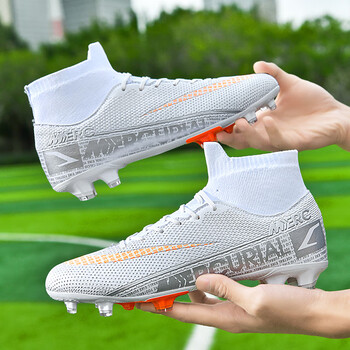 2023新款高帮足球鞋碎钉长钉足球鞋nikey官网yanike官方白色36