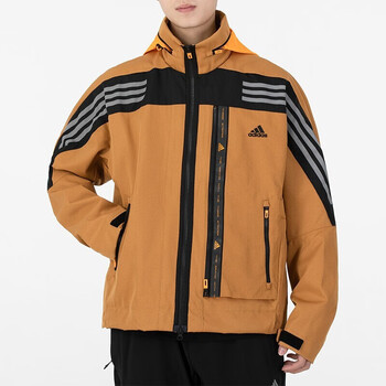 阿迪达斯（adidas）外套男2023新款运动休闲跑步训练防风保暖梭织断码时尚夹克HE9909 HE9910/梭织 S