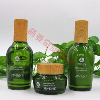 秀丽媤化妆品秀薇妍伊绿茶发酵水漾三件套新款绿茶发酵护肤套装老款秀