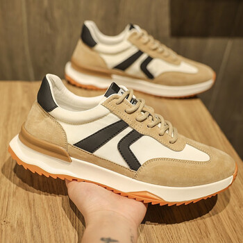 semckarr轻奢高端男鞋23年新款阿甘鞋男时尚小白鞋夏季布面运动休闲鞋