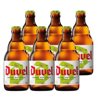 督威（DuveL）三花IPA精酿啤酒 330ml*6瓶 比利时原瓶进口