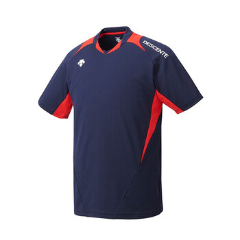 迪桑特descente吸汗速干透气舒适男士短袖t恤深蓝s