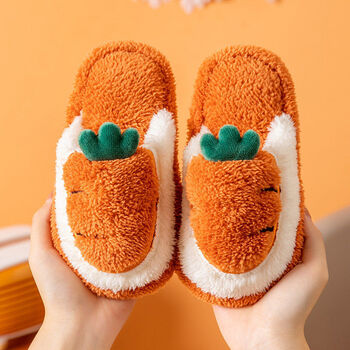 精选棉拖鞋女冬季家用家居可爱室内儿童保暖卡通毛绒拖鞋秋冬天男鸟之