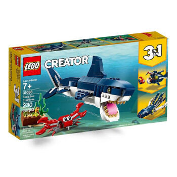 乐高（LEGO）积木 创意三合一31088 深海生物 儿童玩具益智拼搭生日礼物