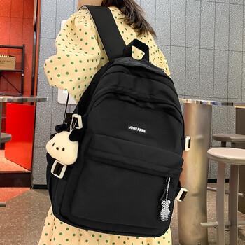 酷积书包女生高中学生日系背包大学生初中生简约小学生女孩轻便双肩包