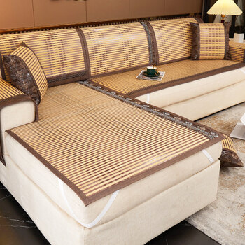 沙发垫夏季科技凉感竹席沙发垫夏季凉席夏天款防滑藤席2022新款皮沙发