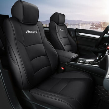 座垫真皮全包座套全包围汽车坐垫四季通用座椅垫yn全黑色标准版五座