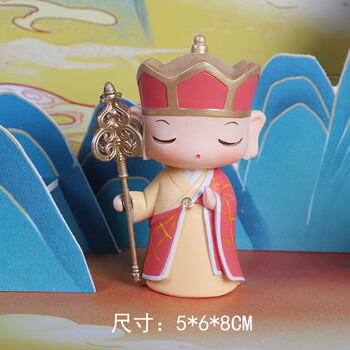 盲盒人物手办桌面公仔摆件树脂工艺品潮玩盲盒摆件 拆开确认款[唐僧]