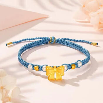 brez爆款在逃公主蝴蝶结珍珠手链转运手绳串圣在逃公主手链款式八