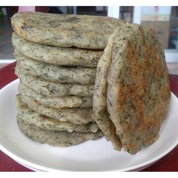 农家蒿子粑粑桐城特产10只装素食蒿子粑新鲜手工制作传统小吃