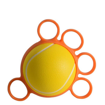 球儿童感统训练器材手腕手指力量康复玩具25磅圆形分指握力球硅胶套