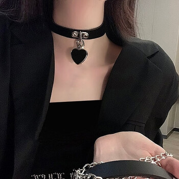 戚小米项链女人用项圈女m项链情趣女仆牵引绳脖子控制颈带人戴choker