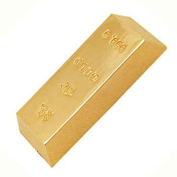 李居明金生金条合金仿真假金条金砖镀金色金条中国黄金样品摆件家居