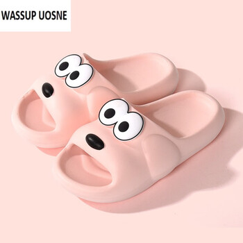 感凉拖鞋女士夏季可爱狗狗室内家居浴室防滑情侣凉拖厚底夏天粉色3536