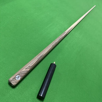 野豹【通杆】台球杆小头杆一体通杆免漆手工杆中式黑八台球杆带加长把