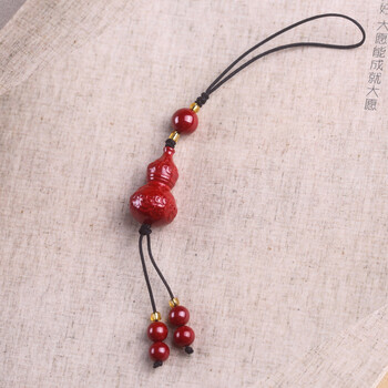 月石妃朱砂金贝迎禄吉象财葫双鲤宝瓶吉祥物挂饰品汽车钥匙扣手机链