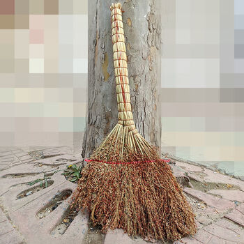 笤帚扫地老式不粘头发高梁苗糜子植物材料扫把单个家用3把定制
