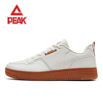 匹克板鞋男2024夏季新款男鞋低帮休闲鞋子男士滑板鞋运动鞋小白鞋米白