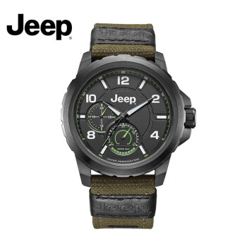 Jeep吉普牧马人手表男士户外运动军表 防水夜光日历显示 欧美石英腕表 JPW64603