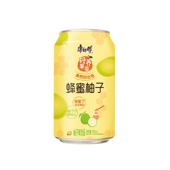 康师傅 蜂蜜柚子310ml 罐装 清凉解热 夏季必备饮品 果汁 果味饮料 24