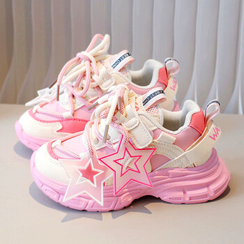 季回力休童鞋女童夏季2023新款儿童厚底老爹鞋中大童女孩时尚运动潮鞋