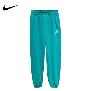 耐克（NIKE）女子2023秋季新款针织跑步运动裤收口卫裤休闲束脚宽松长裤FJ1174 FJ1174-393 M