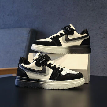 乔丹2023春秋季新款男童板鞋aj低帮女童中大童百搭潮鞋运动鞋 aj603白