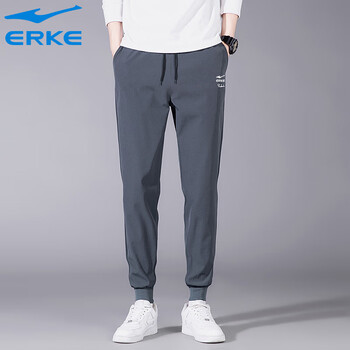 飞尘鸿星尔克2023休闲裤男士秋季直筒户外运动时尚简约百搭束脚长裤子