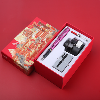 凌美lamy德国凌美lamy钢笔月夜大唐礼盒装者练字男女商务礼物定制白色