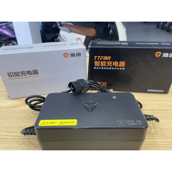 熊和他的小伙伴适用于雅迪冠能e8e9电动车快充电器60v72v5a10a石墨烯