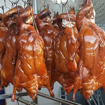 芬氏广东烧鸭 整只 脆皮 深井荔枝柴 广式烧鸭 烧腊熟食 烧鸭一只(约