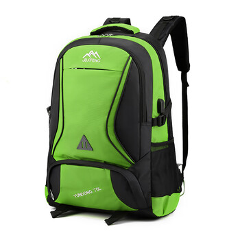双肩包男户外登山背包大容量旅行包女旅游背包男打工行李背包防水绿色