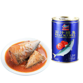 茄汁青魚 【順豐】古龍茄汁鯖魚罐頭425g廈門海鮮拌飯拌麵下飯菜多