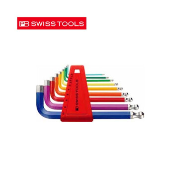 PB SWISSTOOLS瑞士 PB SWISS TOOLS 彩虹系列 彩色套装内六角扳手 六角匙 PB 212.H-10 RB 公制