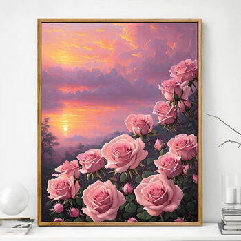 勋狸粑diy数字油画diydiy数字油画花卉建筑风景填充手工diy解压高级感