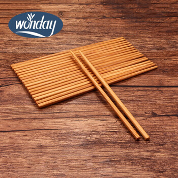 竹筷子无漆无蜡酒店快子无漆无蜡家庭耐高温天然竹子筷子家用50双10