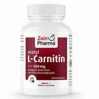 德国进口 Zeinpharma乙酰左旋肉碱素食胶囊 男女减肥塑身减脂运动健身补充剂 60粒