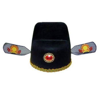 固质    新郎礼帽状元帽乌纱帽新郎官帽成人儿童道具戏曲帽秀才县官帽